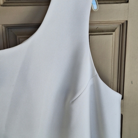 Perceptions Plus Sz22W Suit Blouse Color Block Side Zip Sleeveless Quality Item - Picture 3 of 10